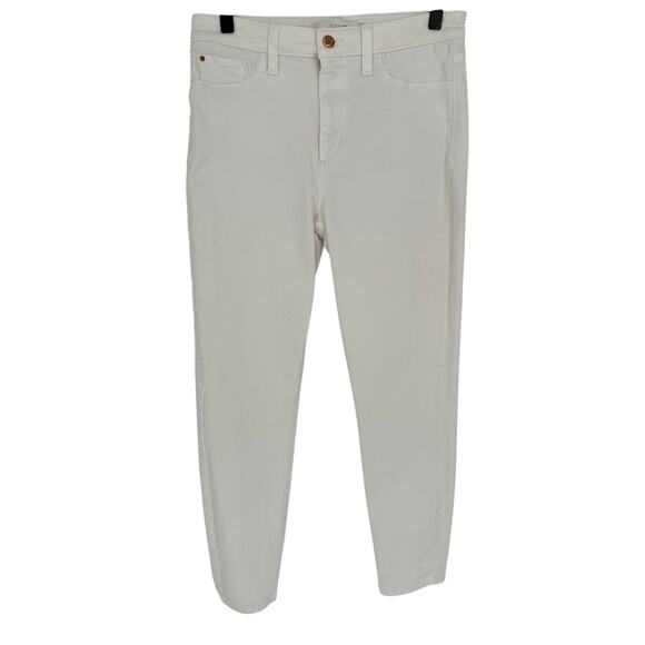 Joe's Jeans White Flawless The Charlie High Rise Skinny Crop Casual Stretch 29 - Picture 1 of 10